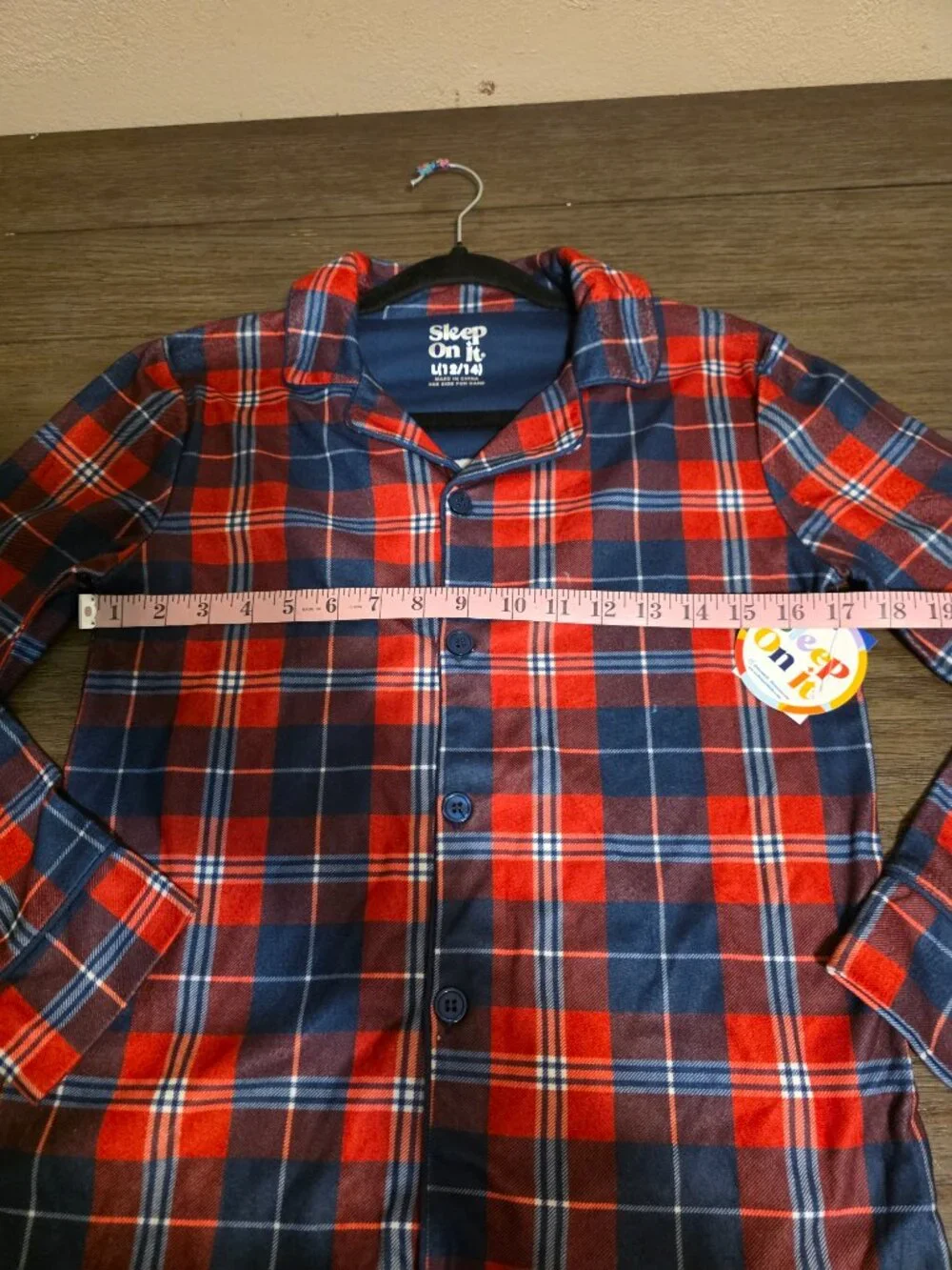 Sleep On It Boys Christmas Pajama Set NWT Large 2 Piece Jersey Coat